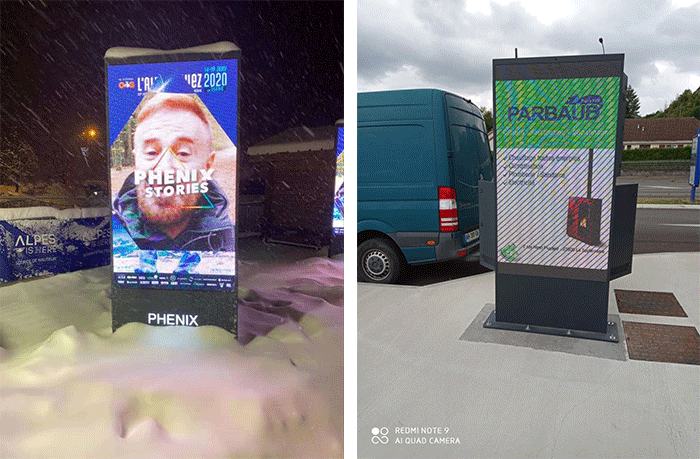 LED advertising machine successfully applied in Paris, France