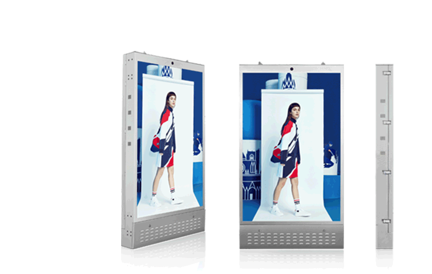 DZ384-85 Inch Single-sided LED Pole Screen 1200x1800mm with Light Box