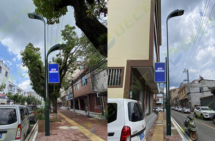 light pole led display