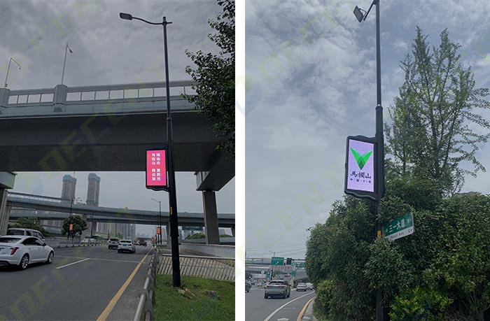 light pole led display